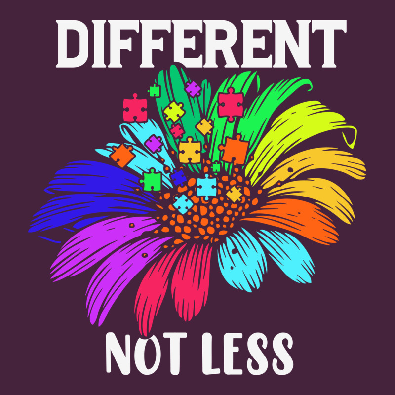 Different Not Less Daisy Autism Puzzle Premium Tee by CowhideDigitalArt | Teevron