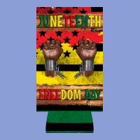 Juneteenth Freedom Day 12 Oz Can Cooler (slim) 2 Long Sleeve Tee | Teevron