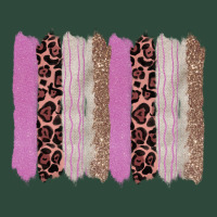 Pink Glitter Leopard Brushstroke Background Zipper Hoodie | Teevron