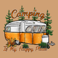 Camping Is My Happy Place Vintage Tee | Teevron