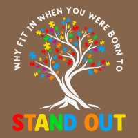 Why Fit In Autism Awareness Premium Tee | Teevron