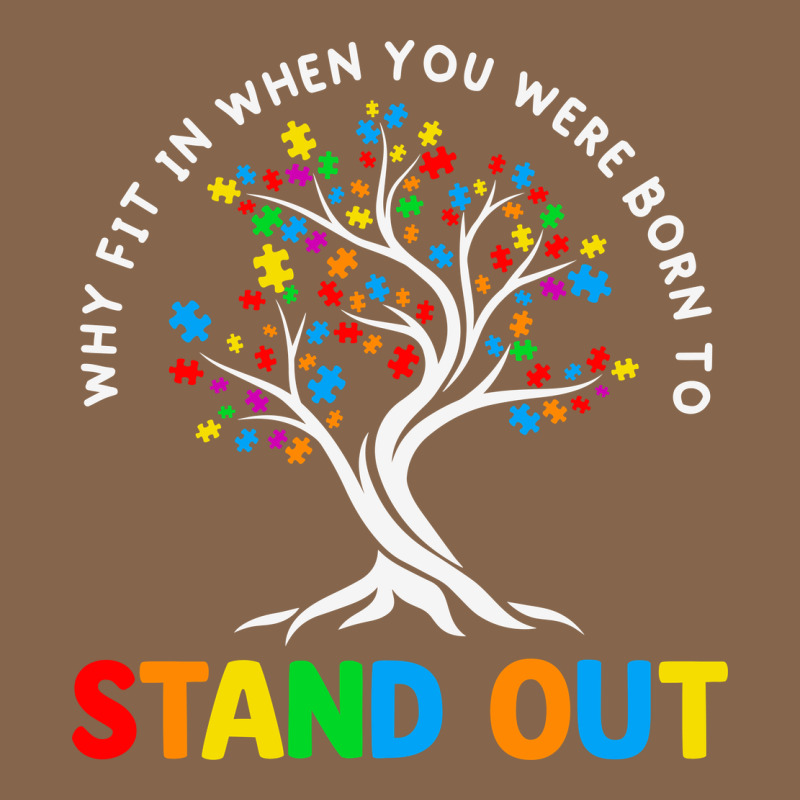 Why Fit In Autism Awareness Premium Tee by CowhideDigitalArt | Teevron