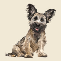 Skye Terrier Dog Illustrations Ladies Tee | Teevron