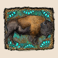 Bison With Gemstone Background Urban Heavy Tee | Teevron