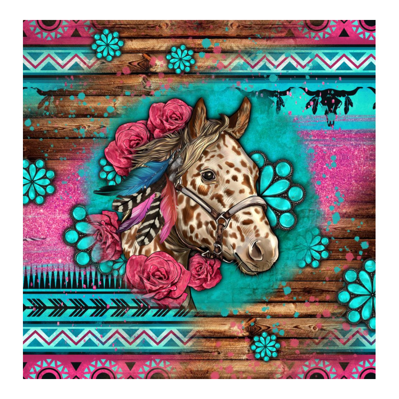 Floral Horse Ladies Tee by LillyAllenDesigns | Teevron