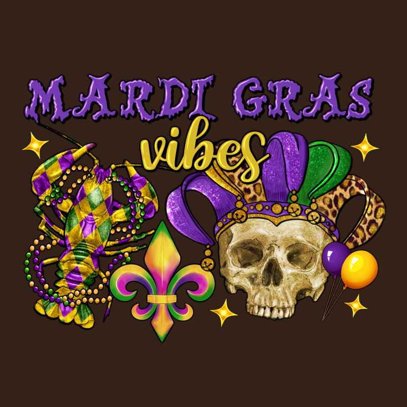 Mardi Gras Vibes Skull Heavy Core Tee by FaDigitalArtStudio | Teevron