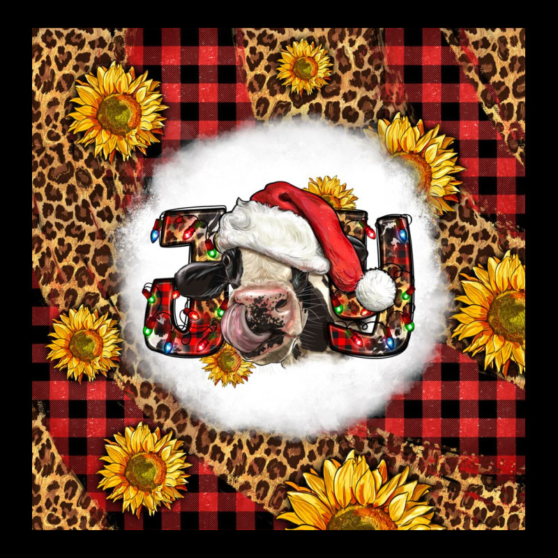 Joy Christmas Cow Ladies Tee by LillyAllenDesigns | Teevron