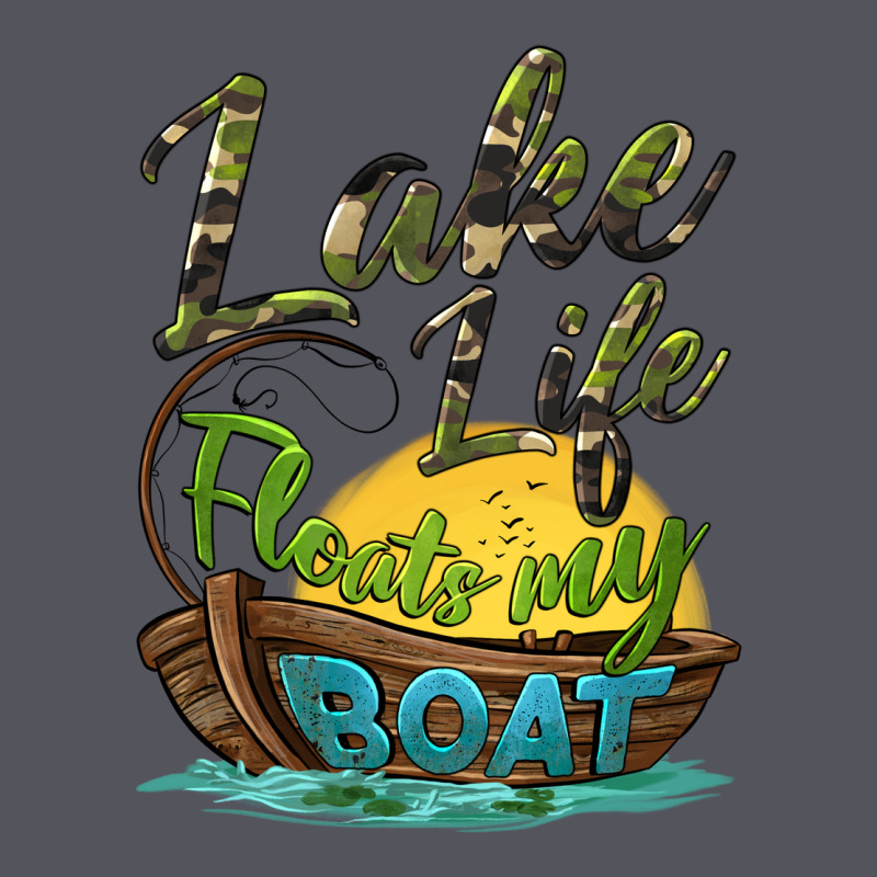 Lake Life Floats My Boat Vintage Hoodie by BarkalooDesign | Teevron
