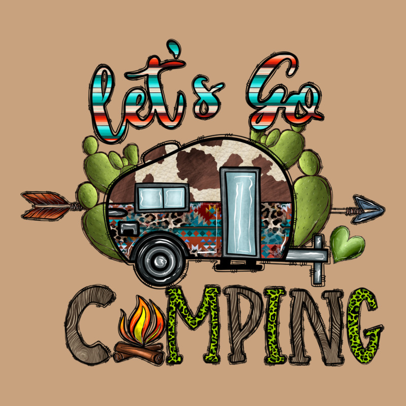 Let's Go Camping Vintage Tee by CowhideDigitalArt | Teevron