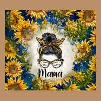 Sunflowers Messy Bun Mama Vintage Hoodie | Teevron