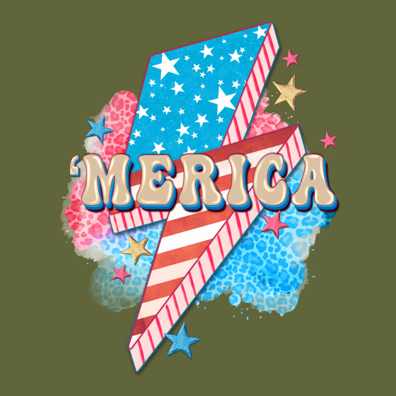 Merica Leopard Lightning Bolt Classic Tee by FaDigitalArtStudio | Teevron