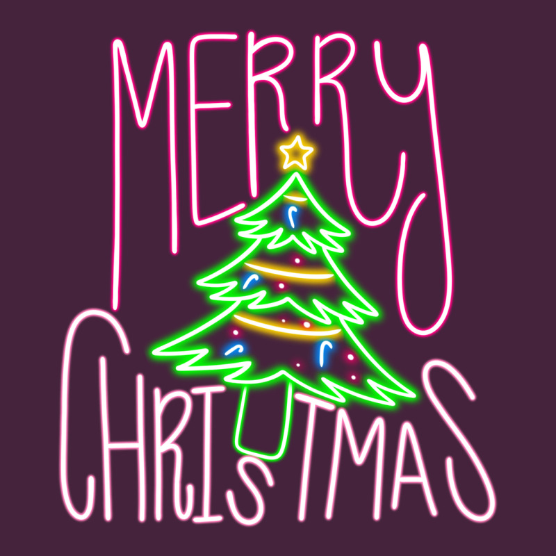 Merry Neon Christmas Premium Tee by CowhideDigitalArt | Teevron
