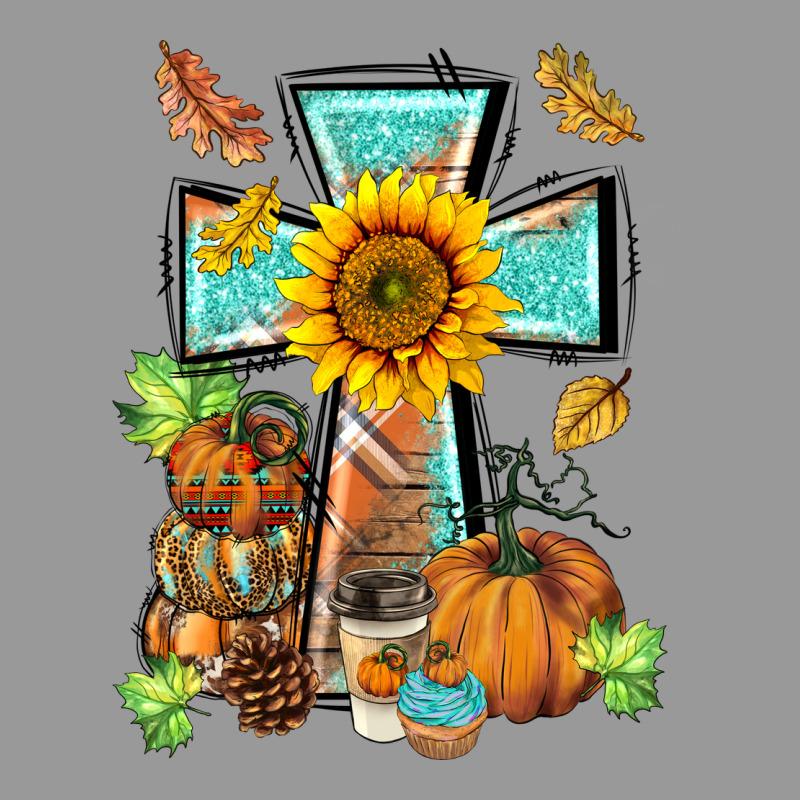 Western Thankful Cross Pumpkin Vintage Hoodie by BarkalooDesign | Teevron