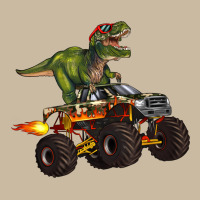Monster Truck And T Rex Dinosaur Long Sleeve Tee | Teevron