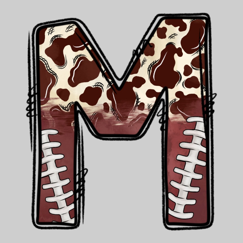 Name Footballcow Print Letter M Premium Tee by CowhideDigitalArt | Teevron