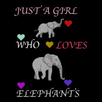 Just A Girl Who Loves Elephants Premium Sweatshirt | Teevron
