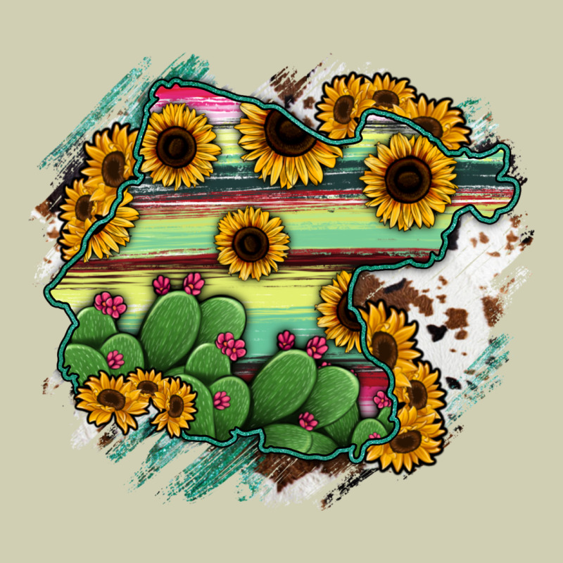 Guanajuato Sunflower Serape Map Heavy Core Tee by RanaPortraitStore | Teevron