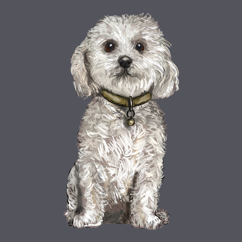 Bichon Frise Dog Vintage Hoodie by BarkalooDesign | Teevron