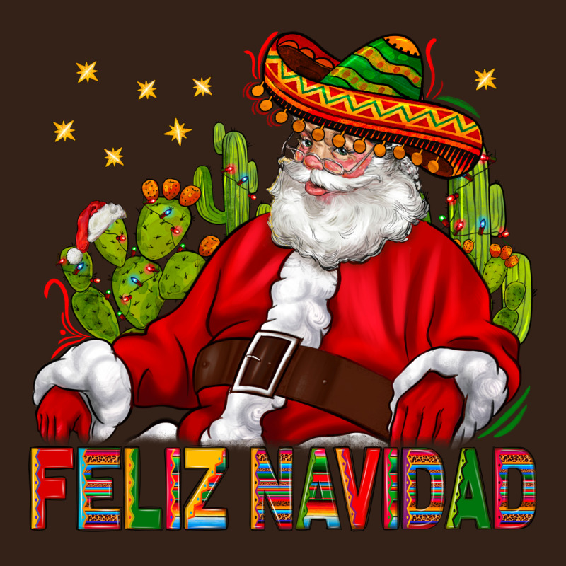 Feliz Navidad Santa With Cactus Heavy Core Tee by BundleAndBundleShop | Teevron