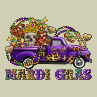 Mardi Gras Skull Truck Heavy Core Tee | Teevron