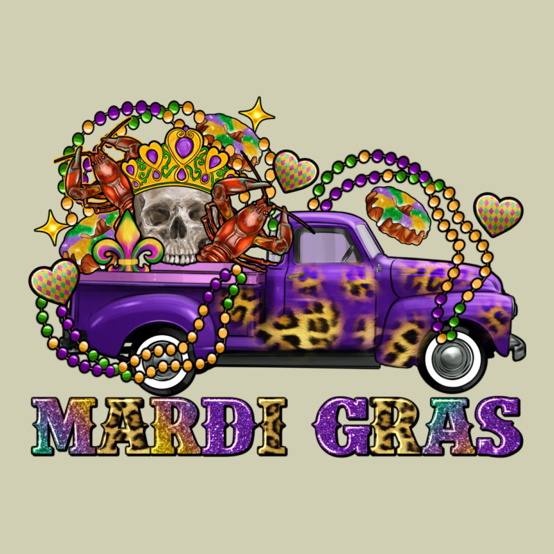 Mardi Gras Skull Truck Heavy Core Tee by FaDigitalArtStudio | Teevron