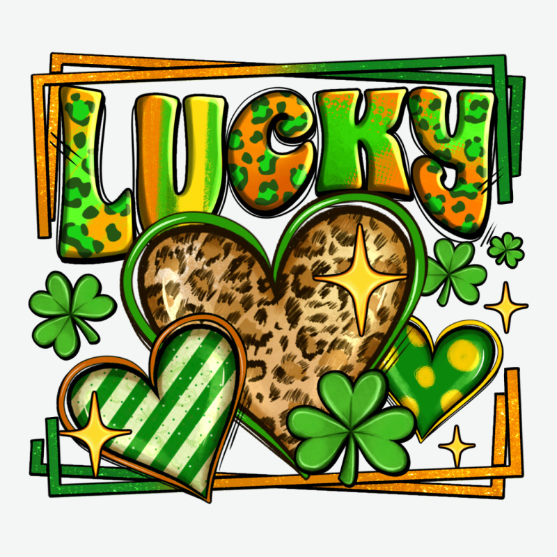 Lucky St Patricks Day Hearts Urban Heavy Tee by LillyAllenDesigns | Teevron
