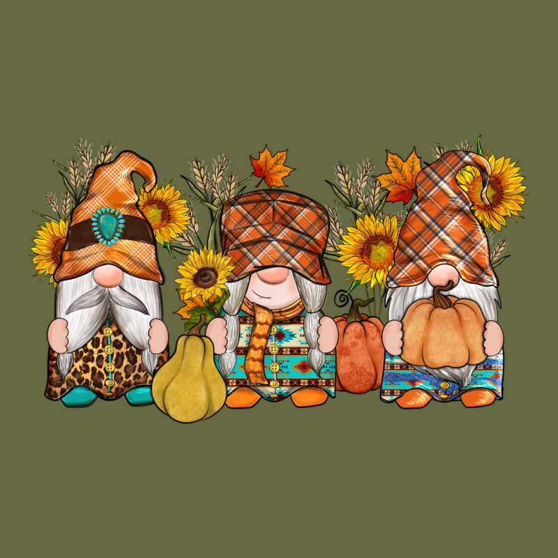 Fall Gnomes Pumpkin Sunflowers Long Sleeve Tee by Artiststas | Teevron