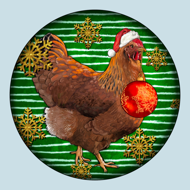 New Hampshire Red Chicken Christmas Ladies Tee by LillyAllenDesigns | Teevron