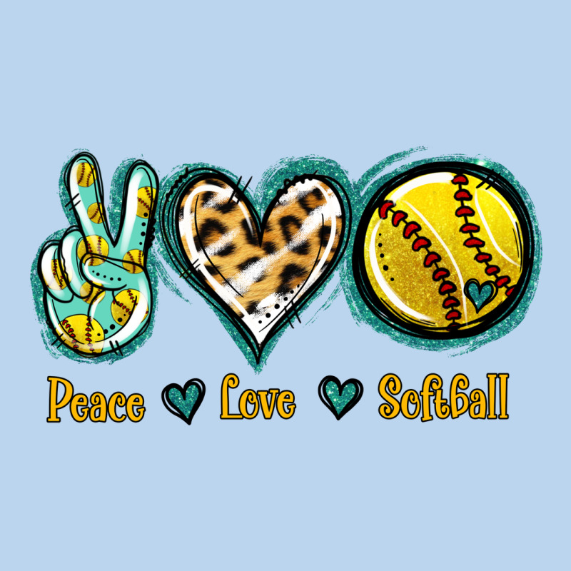 Peace Love Softball Classic Tee by Jasminsmagicworld | Teevron