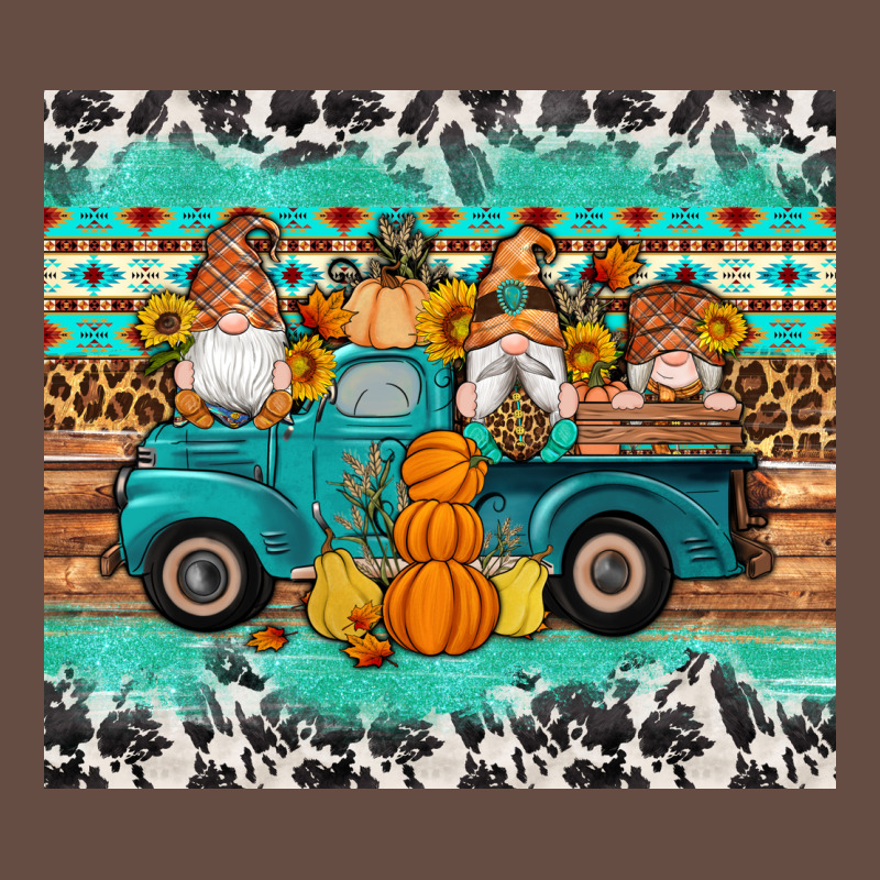Western Fall Truck Gnomes Tumbler Long Sleeve Tee by Artiststas | Teevron