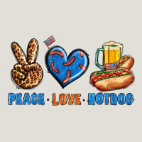 Peace Love Hotdog Heavy Core Tee | Teevron