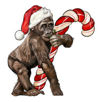 Christmas Candy Cane Baby Gorilla | Teevron