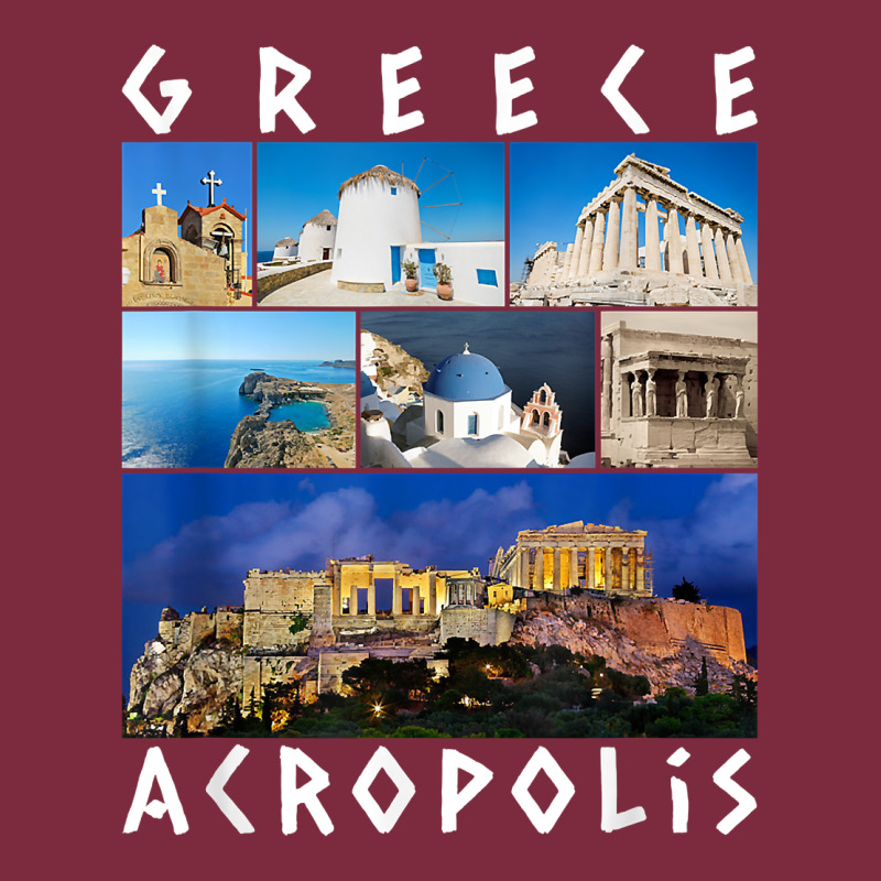 Greece Acropolis Famous Sights Gallery Traveler Souvenir T Shirt Premium Hoodie by baoMotion | Teevron