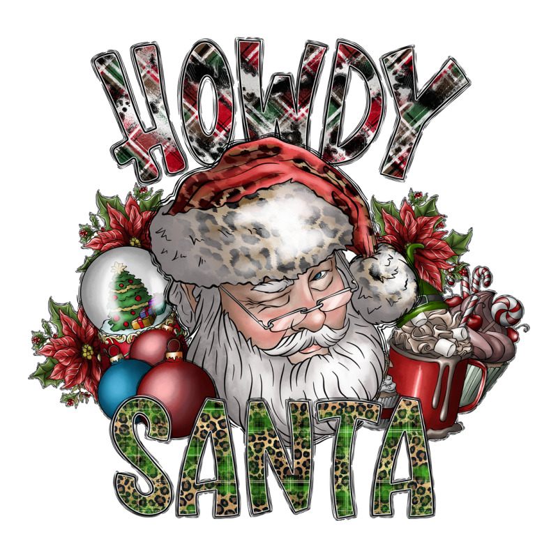 Howdy Santa Ladies Tee by SublimationCraftShop | Teevron