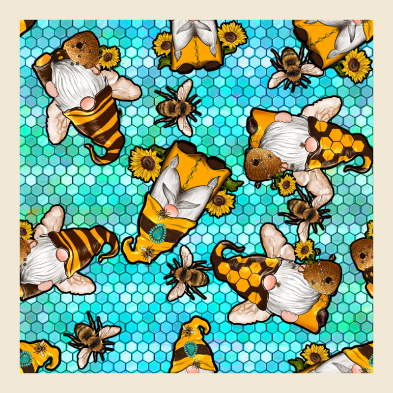 Honey Bee Gnomes Seamless Pattern Premium Tee by BundleAndBundleShop | Teevron