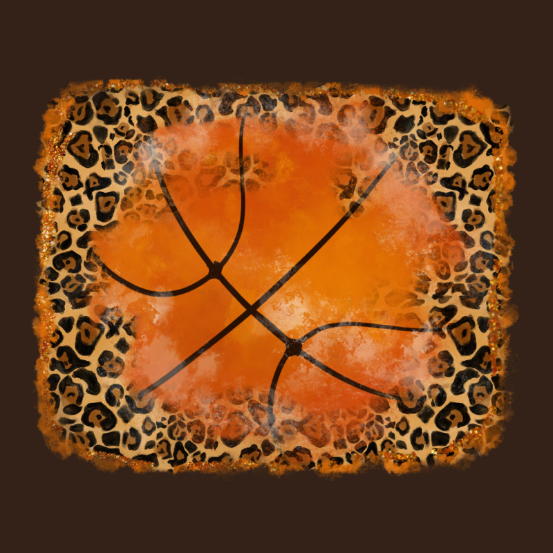 Glitter Leopard Basketball Background Heavy Core Tee by RanaPortraitStore | Teevron