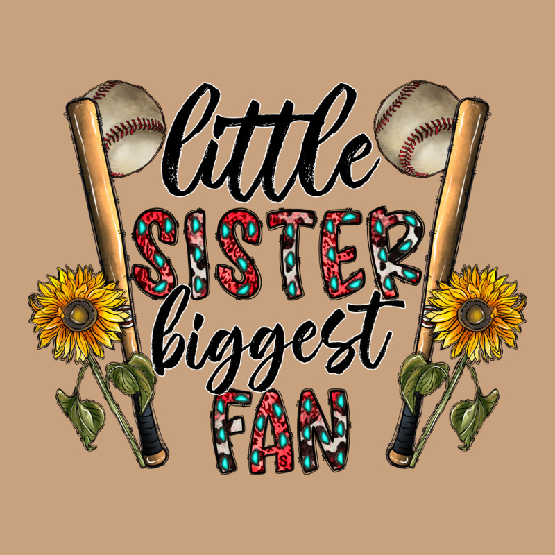 Little Sister Biggest Fan Vintage Tee by CowhideDigitalArt | Teevron