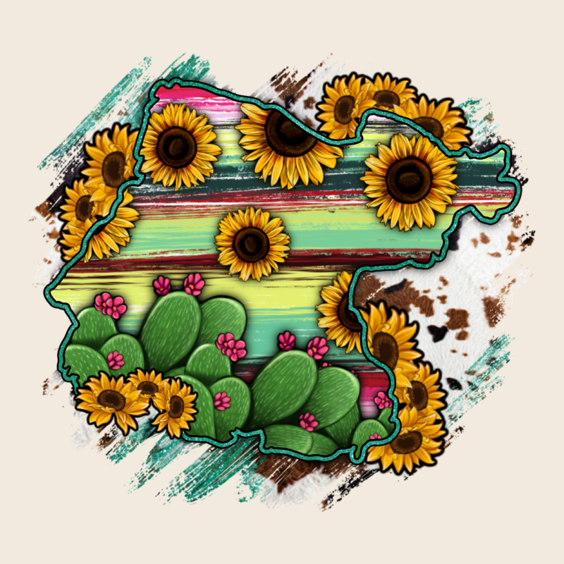 Guanajuato Sunflower Serape Map Zipper Hoodie by RanaPortraitStore | Teevron
