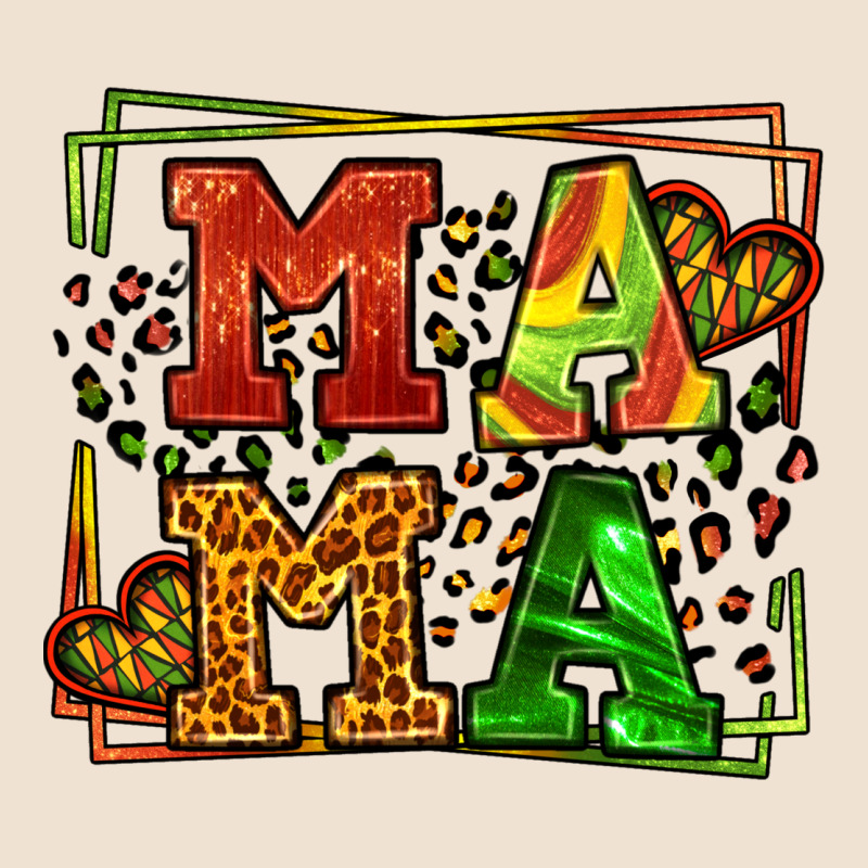 Juneteenth Leopard Frame Mama Mother's Day Urban Heavy Tee by LillyAllenDesigns | Teevron