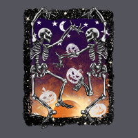 Halloween Dancing Skeletons Stars Vintage Hoodie | Teevron