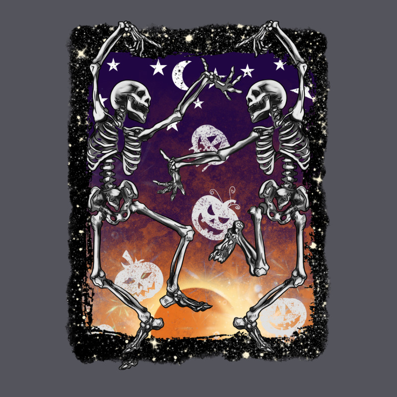 Halloween Dancing Skeletons Stars Vintage Hoodie by BarkalooDesign | Teevron