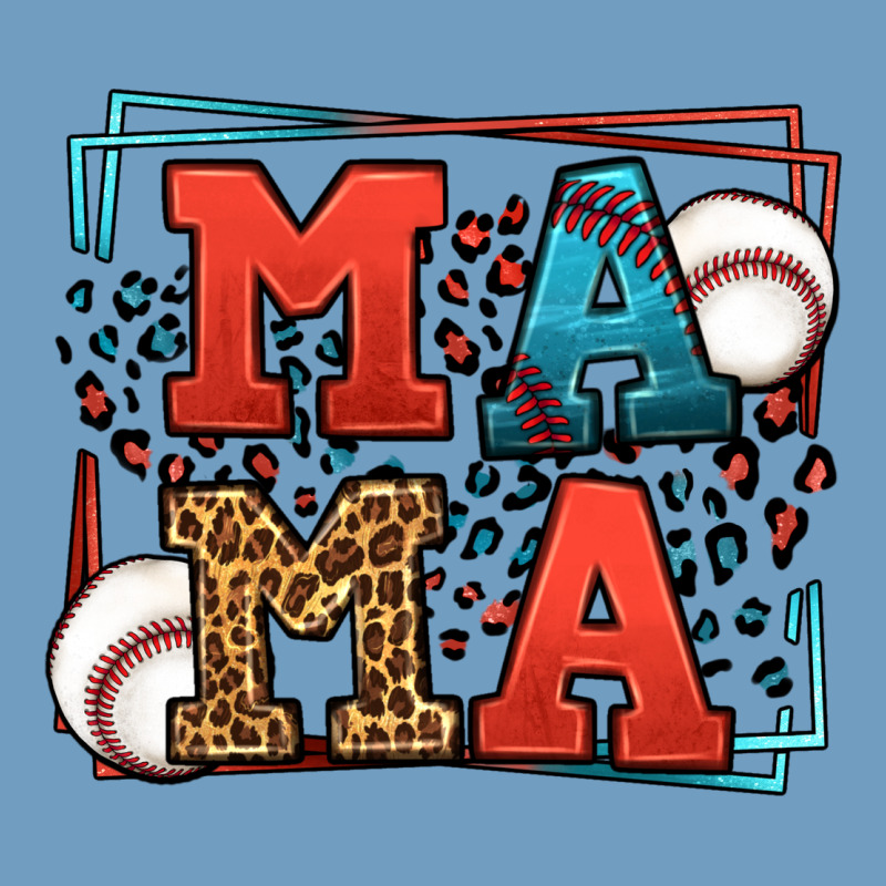 Leopard Baseball Mama Mother's Day Urban Heavy Tee by LillyAllenDesigns | Teevron