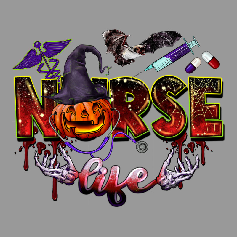 Halloween Nurse Life Vintage Hoodie by BarkalooDesign | Teevron
