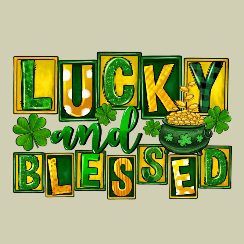 St Patricks Day Lucky And Blessed Heavy Core Tee by FaDigitalArtStudio | Teevron