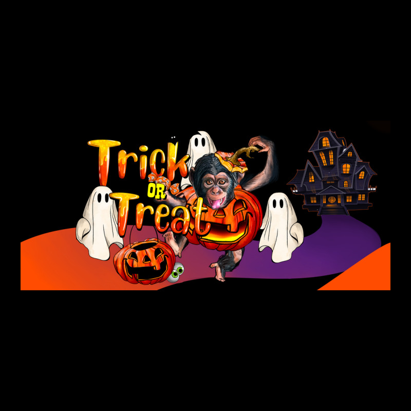Trick Or Treat Baby Chimpanzee Ladies Tee by LillyAllenDesigns | Teevron