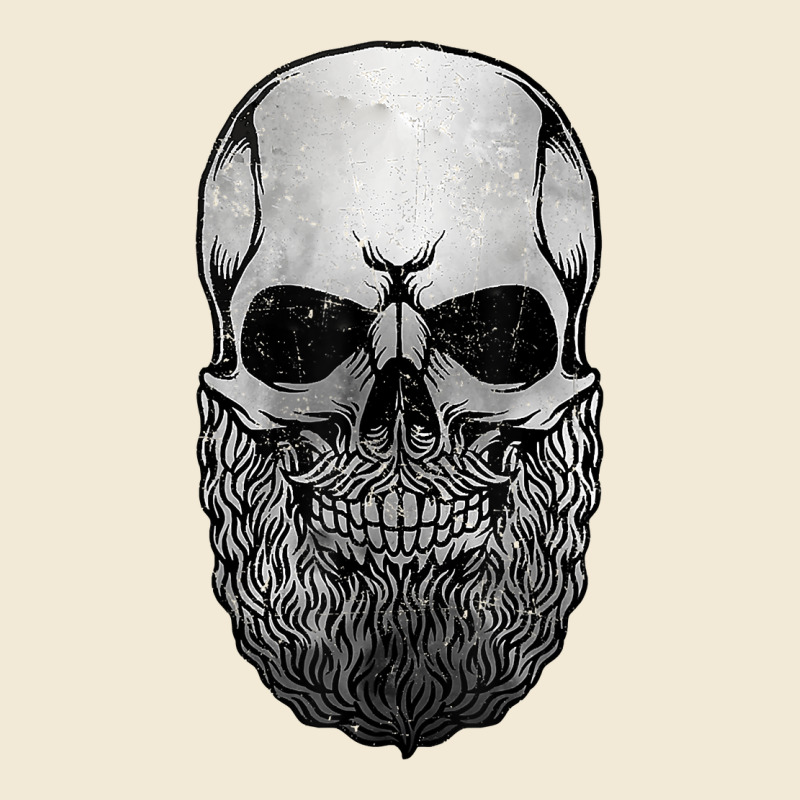 Creepy Bald And Bearded Skull For Halloween & Skeletons Fans T Shirt Premium Hoodie by baoMotion | Teevron