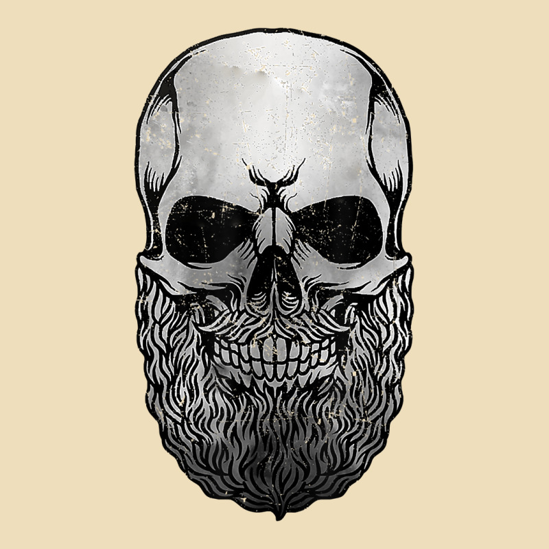 Creepy Bald And Bearded Skull For Halloween & Skeletons Fans T Shirt Premium Hoodie by baoMotion | Teevron