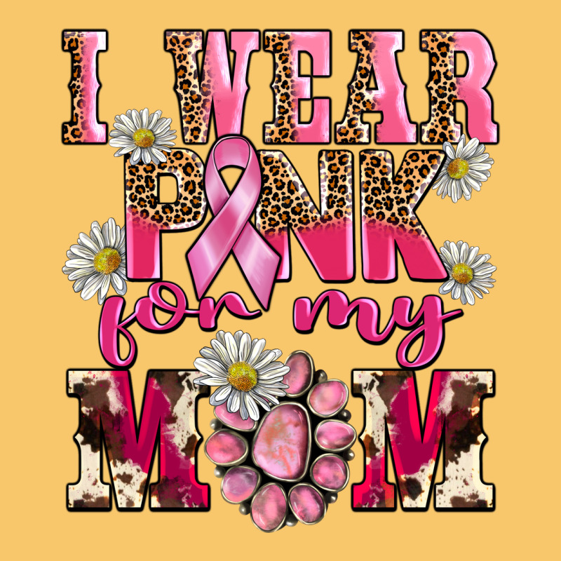 I Wear Pink For My Mom Vintage Hoodie by BarkalooDesign | Teevron