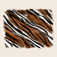 Tiger Zebra Background Zipper Hoodie | Teevron