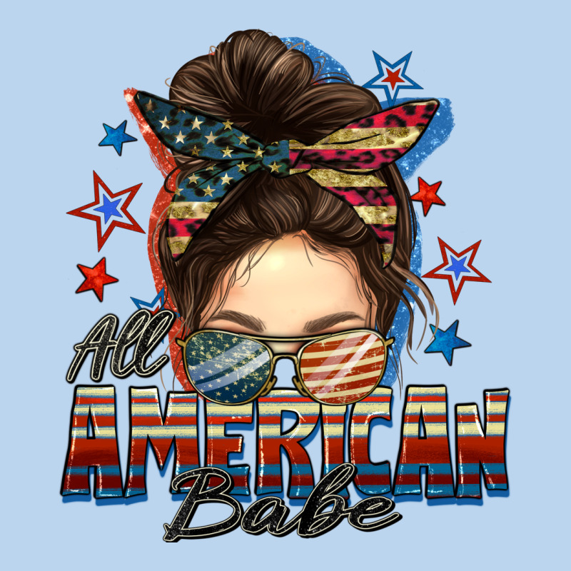 American Babe Messy Bun Classic Tee by FaDigitalArtStudio | Teevron